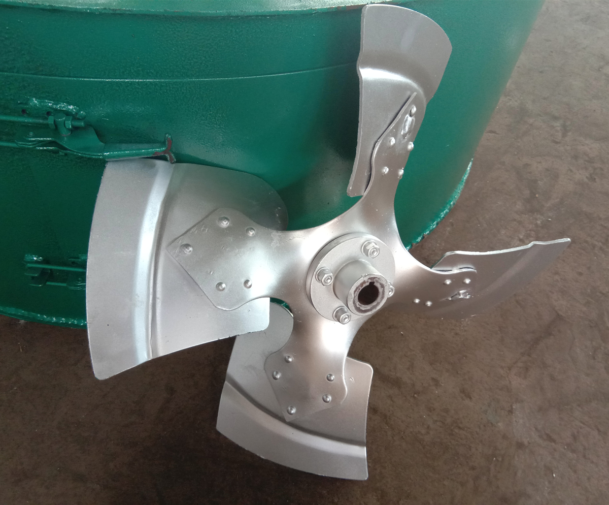 aksialni rotor (deli aksialnega ventilatorja) jeklena lopatica iz nerjavečega jekla