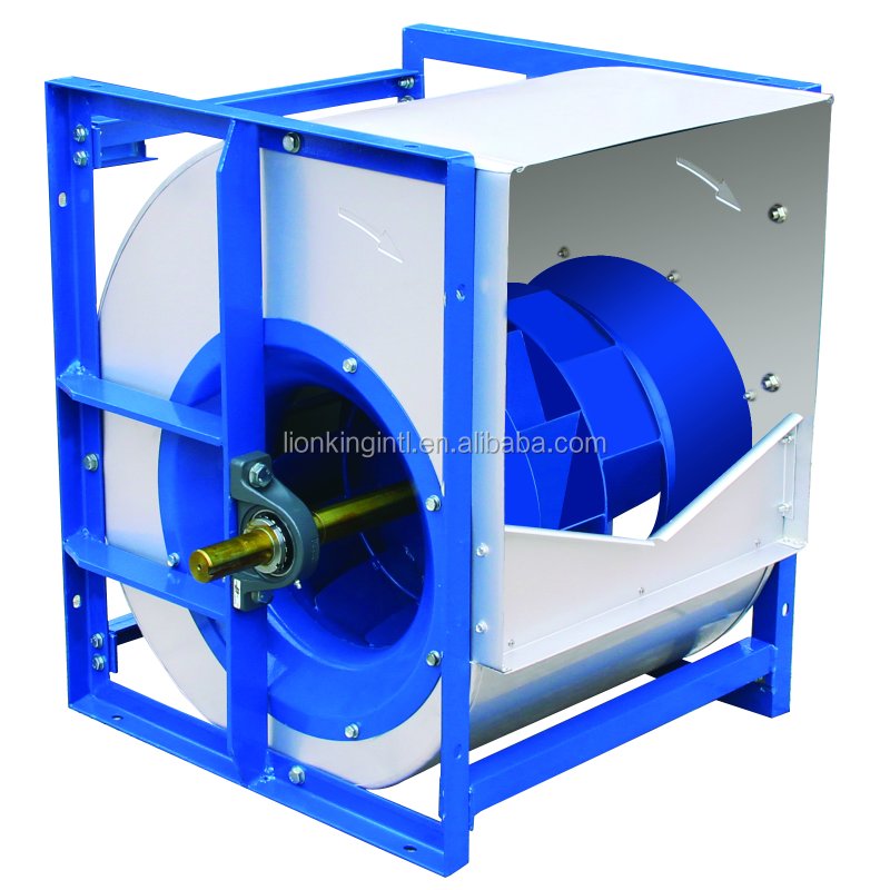 DIDW Backward Curved, Belt driven centrifugal fan with double inlet wheels